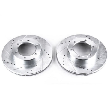Picture of Power Stop 91-96 Toyota 4Runner Front Evolution Drilled & Slotted Rotors - Pair