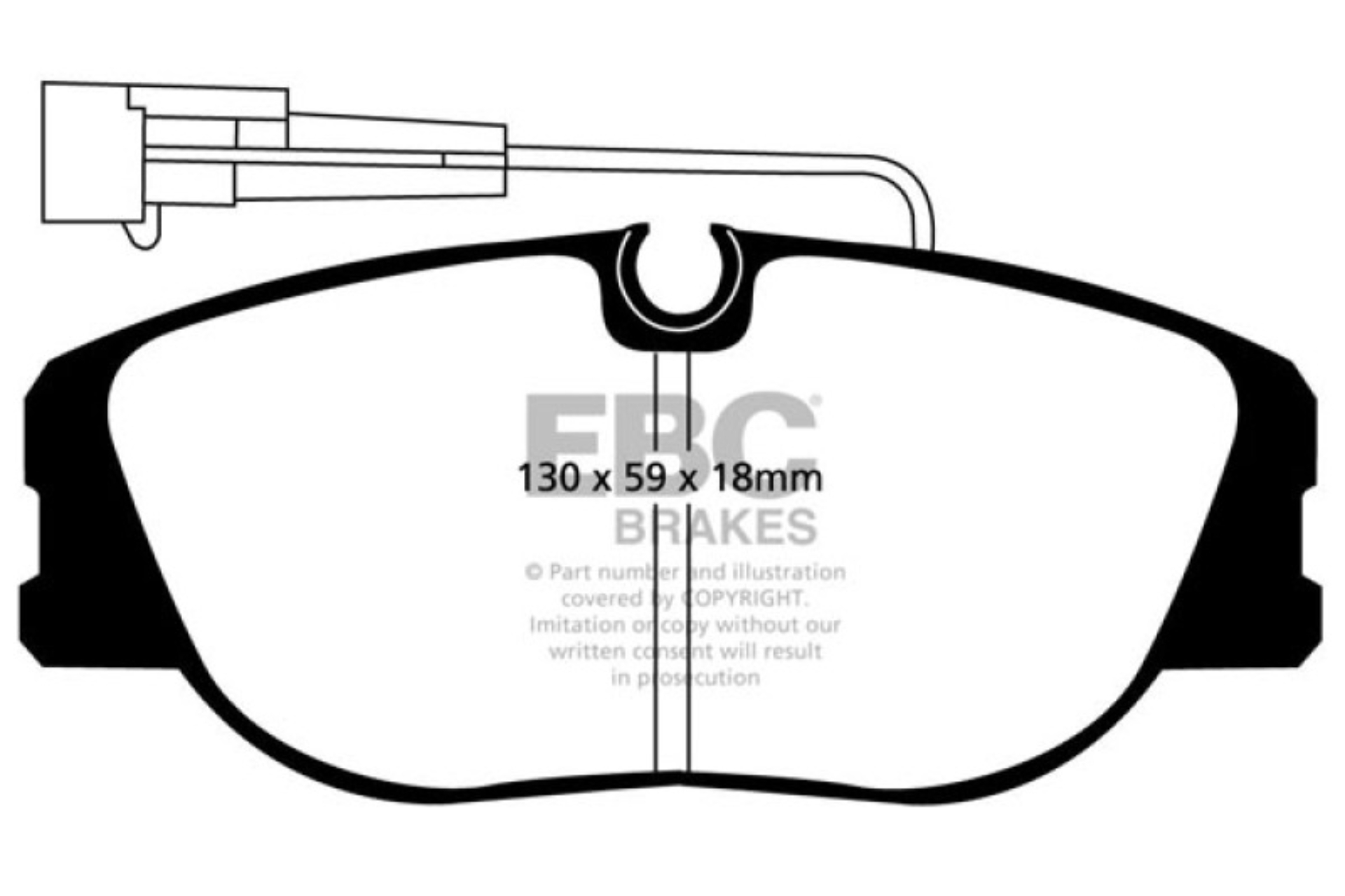Picture of EBC 92-98 Alfa Romeo 155 2-0 Turbo Redstuff Front Brake Pads