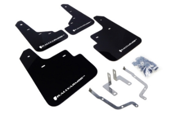 Picture of Rally Armor 14-18 Mazda3 Black UR Mud Flap w-White Logo