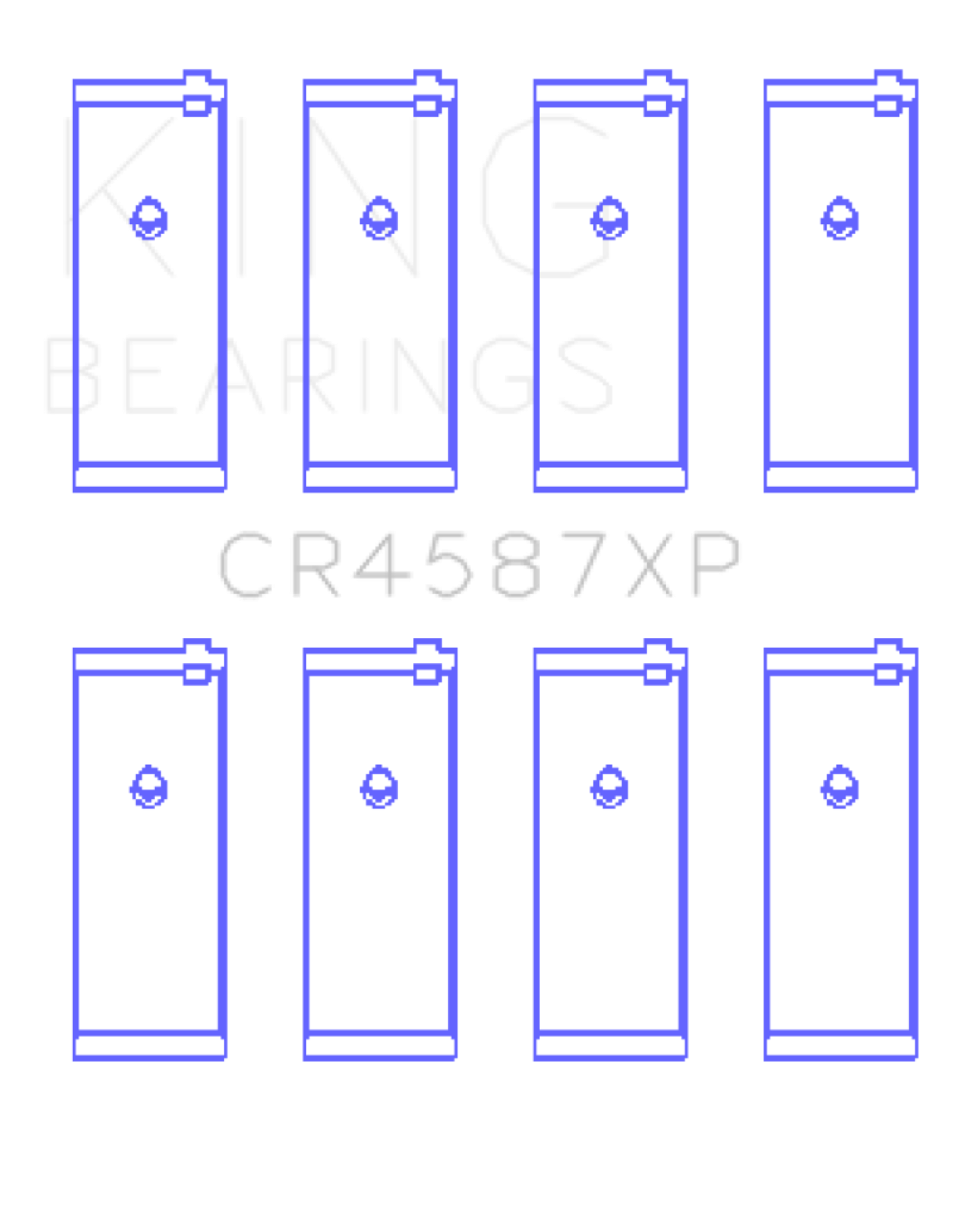 Picture of King Engine Bearings Nissan SR20DET GTiR FWD 16V Performance Rod Bearing Set - Size STD
