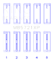 Picture of King Engine Bearings Nissan SR20DET GTiR 16V Performance Main Bearing Set - Size STD