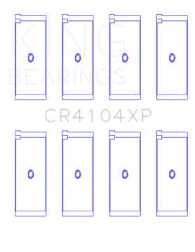 Picture of King Engine Bearings Audi-VW 83-03 1-6L-1-8L-2-0L Performance Rod Bearing Set - Size STD