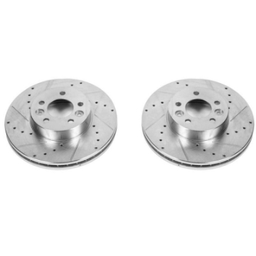 Picture of Power Stop 98-02 Ford Crown Victoria Front Evolution Drilled & Slotted Rotors - Pair