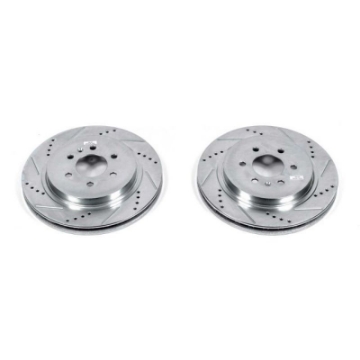 Picture of Power Stop 04-09 Cadillac SRX Rear Evolution Drilled & Slotted Rotors - Pair