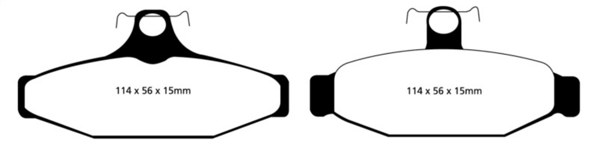 Picture of EBC 93-00 Aston Martin Virage 5-3 AP Caliper Redstuff Rear Brake Pads