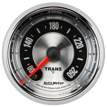 Picture of Autometer American Muscle 52mm Full Sweep Electric 100-260 Deg F Transmission Temperature Gauge