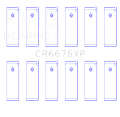 Picture of King Engine Bearings Nissan VG30DE-VG30DETT-VG30E-VG30T Performance Rod Bearing Set - Size STD