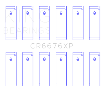 Picture of King Engine Bearings Nissan VG30DE-VG30DETT-VG30E-VG30T Performance Rod Bearing Set - Size STDX