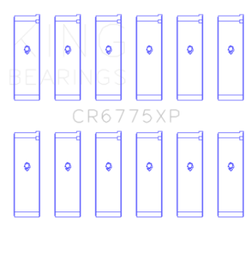 Picture of King Engine Bearings Nissan VQ35DE Performance Rod Bearing Set - Size STDX