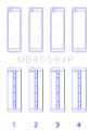 Picture of King Engine Bearings Nissan VQ35DE Performance Main Bearing Set - Size STD