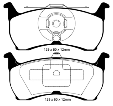 Picture of EBC 93-00 Aston Martin Virage 5-3 PBR Caliper Redstuff Rear Brake Pads