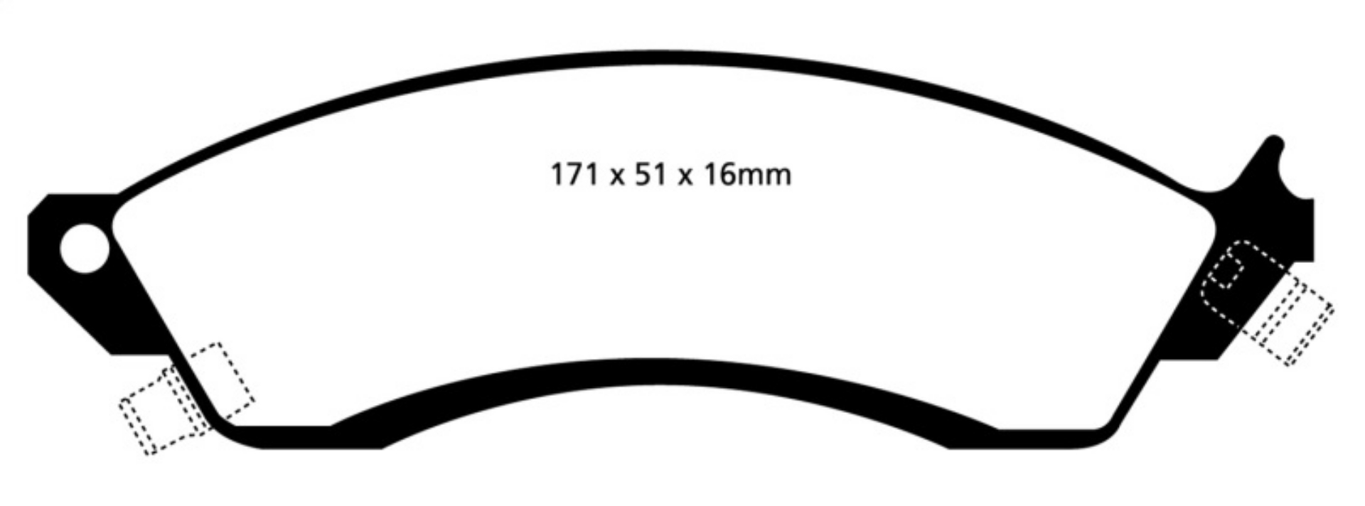 Picture of EBC 93-00 Aston Martin Virage 5-3 PBR Caliper Yellowstuff Front Brake Pads
