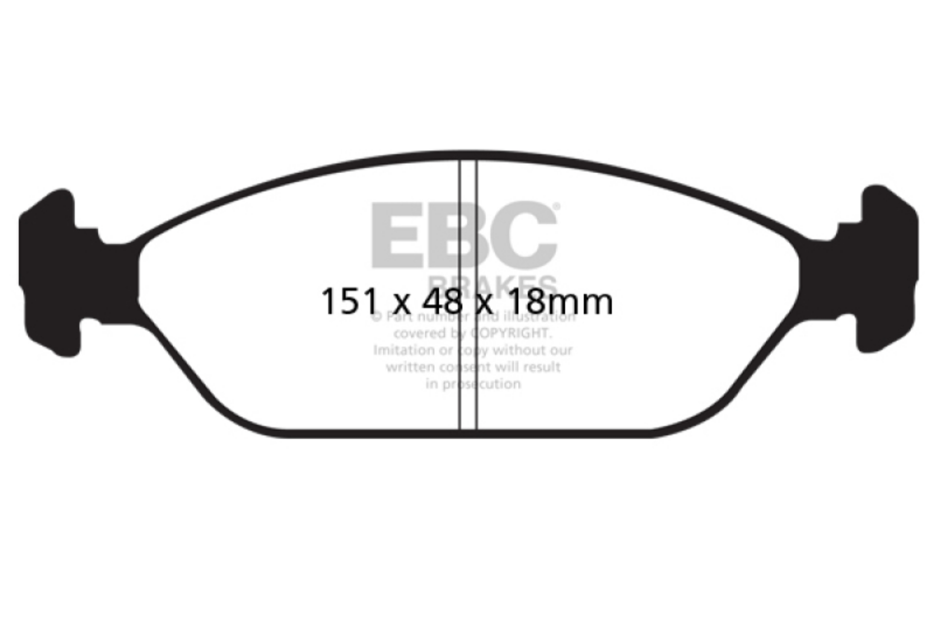 Picture of EBC 93-00 Kia Sephia 1-6 Upgraded Front Brakes Greenstuff Front Brake Pads