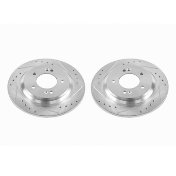 Picture of Power Stop 2017 Hyundai Azera Rear Evolution Drilled & Slotted Rotors - Pair