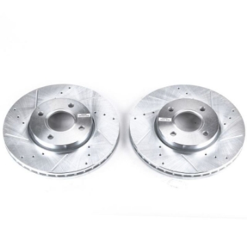 Picture of Power Stop 05-07 Ford Focus Front Evolution Drilled & Slotted Rotors - Pair