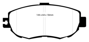 Picture of EBC 93-94 Lexus LS400 4-0 Redstuff Front Brake Pads