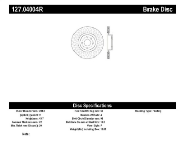 Picture of StopTech Slotted & Drilled Sport Brake Rotor