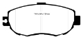 Picture of EBC 93-94 Lexus LS400 4-0 Ultimax2 Front Brake Pads