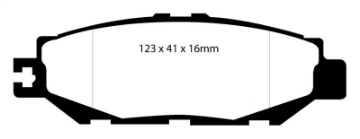 Picture of EBC 93-94 Lexus LS400 4-0 Yellowstuff Rear Brake Pads