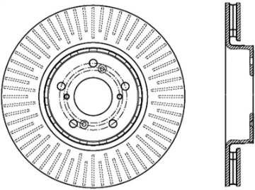 Picture of StopTech Slotted & Drilled Cryo Sport Brake Rotor