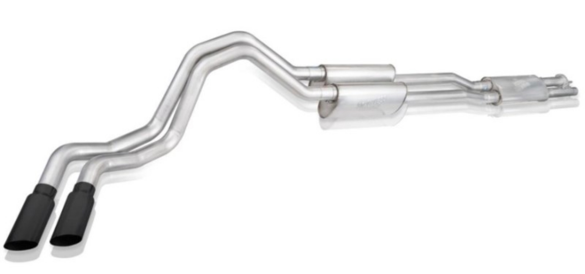 Picture of Stainless Works 20-21 Ford F-250-F-350 7-3L 304SS Legend Catback w- 4in Matte Black Tips