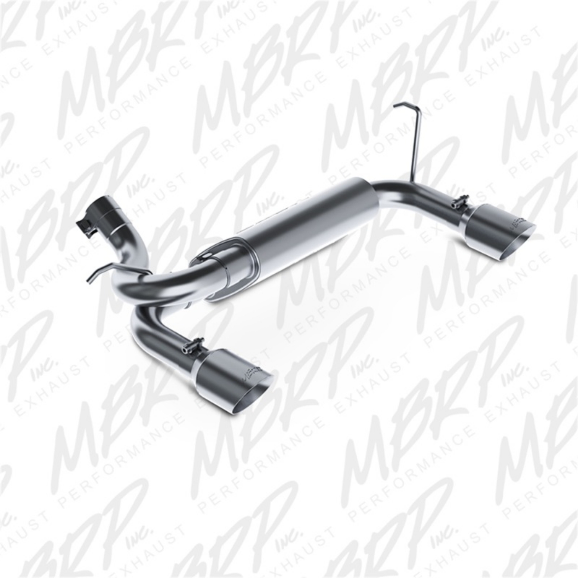 Picture of MBRP 07-14 Jeep Wrangler-Rubicon 3-6L-3-8L V6 Axle-Back Dual Rear Exit Aluminum Performance Exhaust