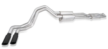 Picture of Stainless Works 20-21 Ford F-250-F-350 7-3L 304SS Redline Catback w- 4in Matte Black Tips