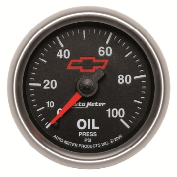 Picture of Autometer Sport-Comp II GM 52mm 0-100 PSI Mechanical Oil Pressure Gauge