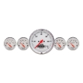 Picture of Autometer Arctic White 3-3-8in Electric Speedometer with Wheel Odometer- 2-1-16in Oil Pressure