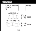 Picture of Hawk 1987-1993 Ford Mustang GT 5-0 HPS 5-0 Front Brake Pads