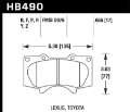 Picture of Hawk 2010-2014 Lexus GB460 HPS 5-0 Front Brake Pads