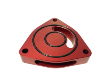 Picture of Torque Solution Blow Off BOV Sound Plate Red: Kia Optima 2-0T