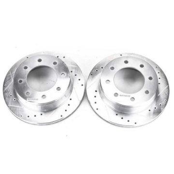 Picture of Power Stop 03-19 Chevrolet Express 2500 Rear Evolution Drilled & Slotted Rotors - Pair
