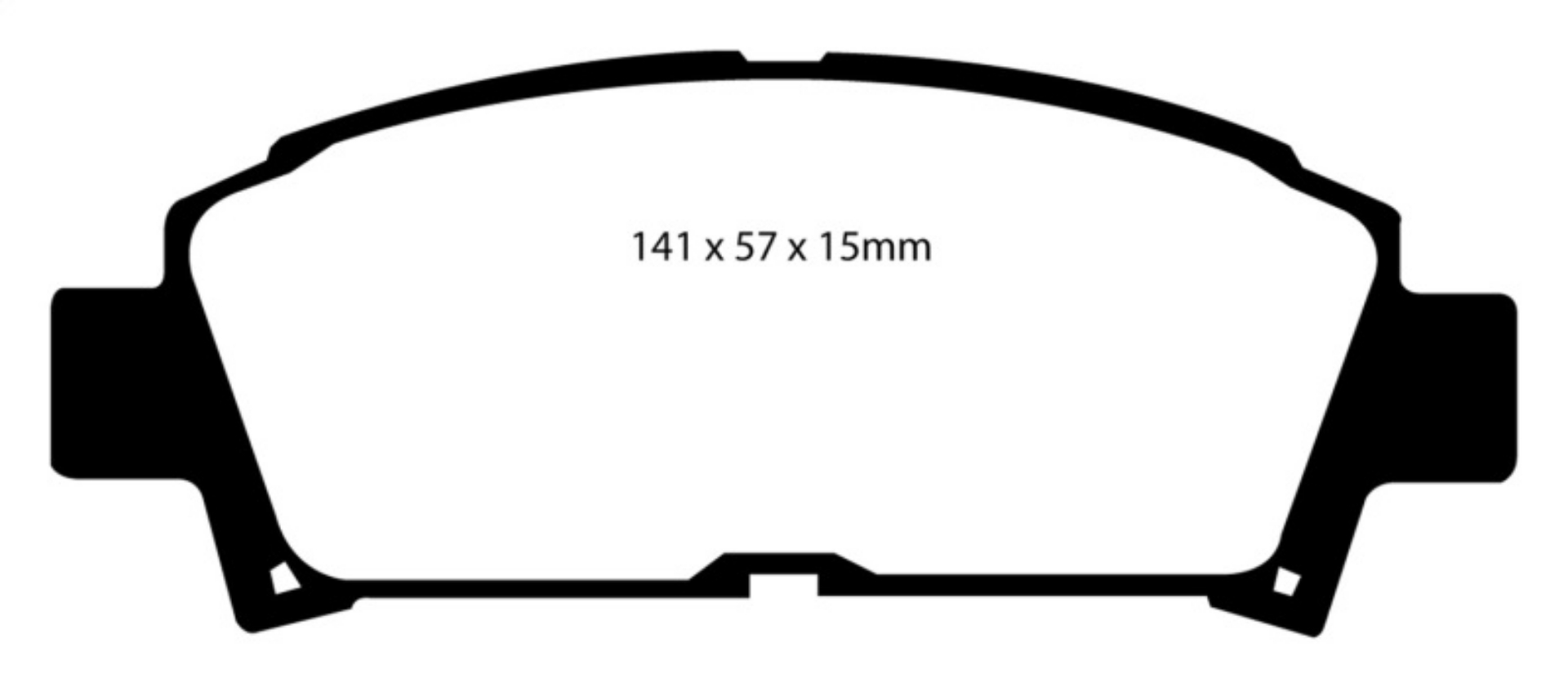 Picture of EBC 93-95 Toyota MR2 2-0 Turbo Redstuff Front Brake Pads