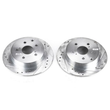 Picture of Power Stop 09-10 Pontiac Vibe Rear Evolution Drilled & Slotted Rotors - Pair