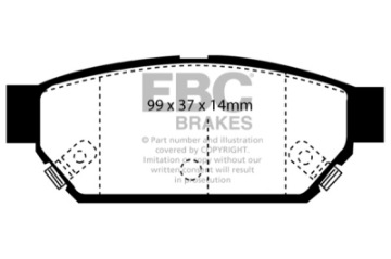 Picture of EBC 93-96 Eagle Summit 1-5 Ultimax2 Rear Brake Pads