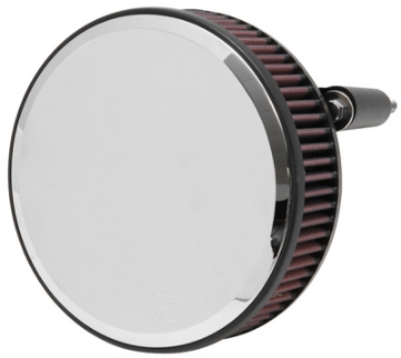 Picture of K&N Street Round Metal Intake System - Harley-Davidson - Red Filter 6-8 Size 2-4in In Dia 2-5in H