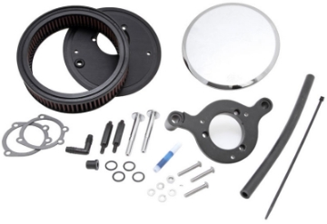 Picture of K&N Street Round Metal Intake System - Harley-Davidson - Red Filter 6-8 Size 2-4in In Dia 2-5in H