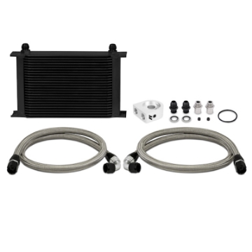 Picture of Mishimoto Universal 25 Row Oil Cooler Kit Black Cooler