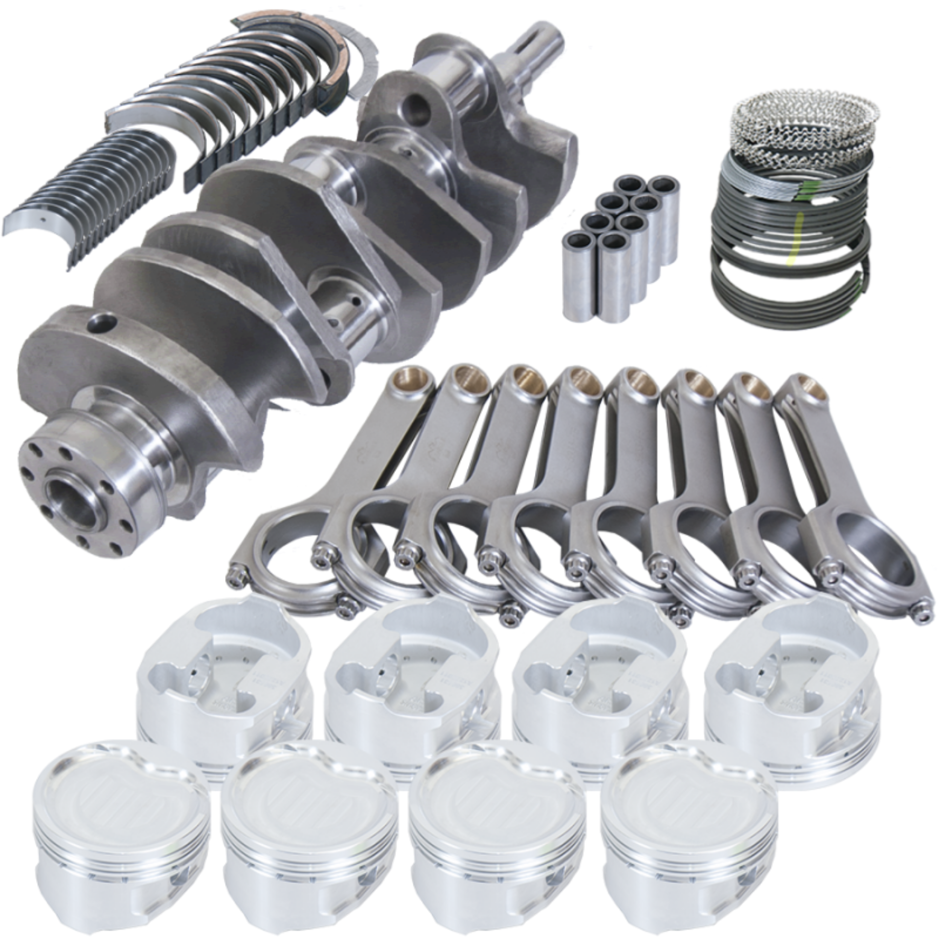 Picture of Eagle Ford 4-6L 2 Valve Heads Romeo Block Rotating Assembly Kit - 5-933in H-Beam +-020 Bore