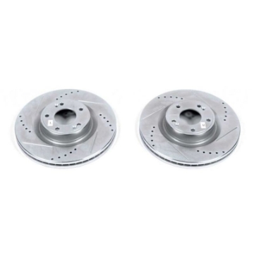 Picture of Power Stop 10-16 Hyundai Genesis Coupe Front Evolution Drilled & Slotted Rotors - Pair