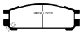 Picture of EBC 93-96 Subaru Impreza 1-8 Redstuff Rear Brake Pads