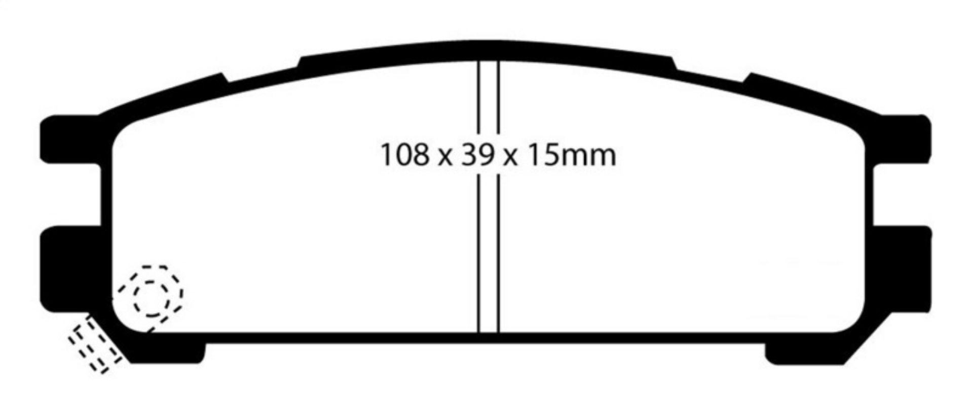 Picture of EBC 93-96 Subaru Impreza 1-8 Redstuff Rear Brake Pads