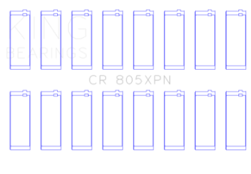 Picture of King Chrysler 273-277-301-303-313-318-326-340ci Size STD Performance Rod Bearing Set