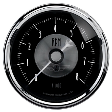 Picture of Autometer Prestige Series Black 3-3-8in 8000RPM Tachometer Gauge