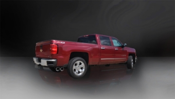 Picture of Corsa 2014-19 Sierra-Silvrd 1500 Crew-Dbl - Short-Std- Bed 6-2L V8 Polished Sport Single SideCB Ext