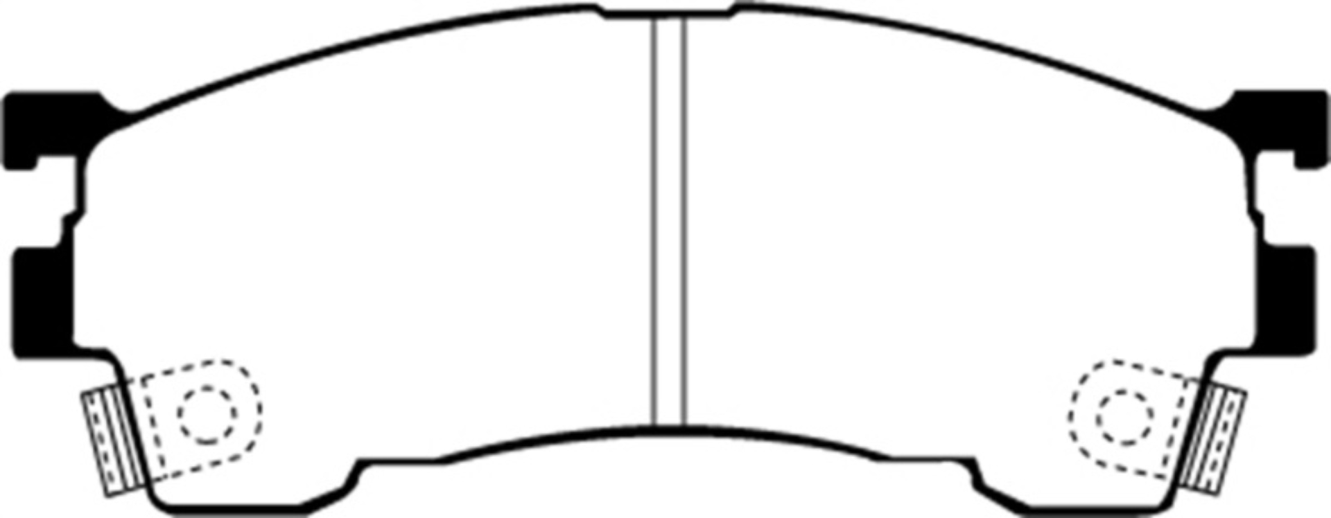 Picture of EBC 93-97 Ford Probe 2-0 16v Greenstuff Front Brake Pads
