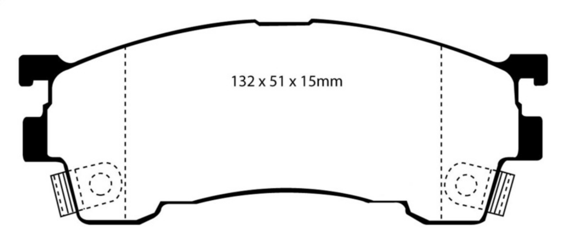 Picture of EBC 93-97 Ford Probe 2-0 16v Redstuff Front Brake Pads