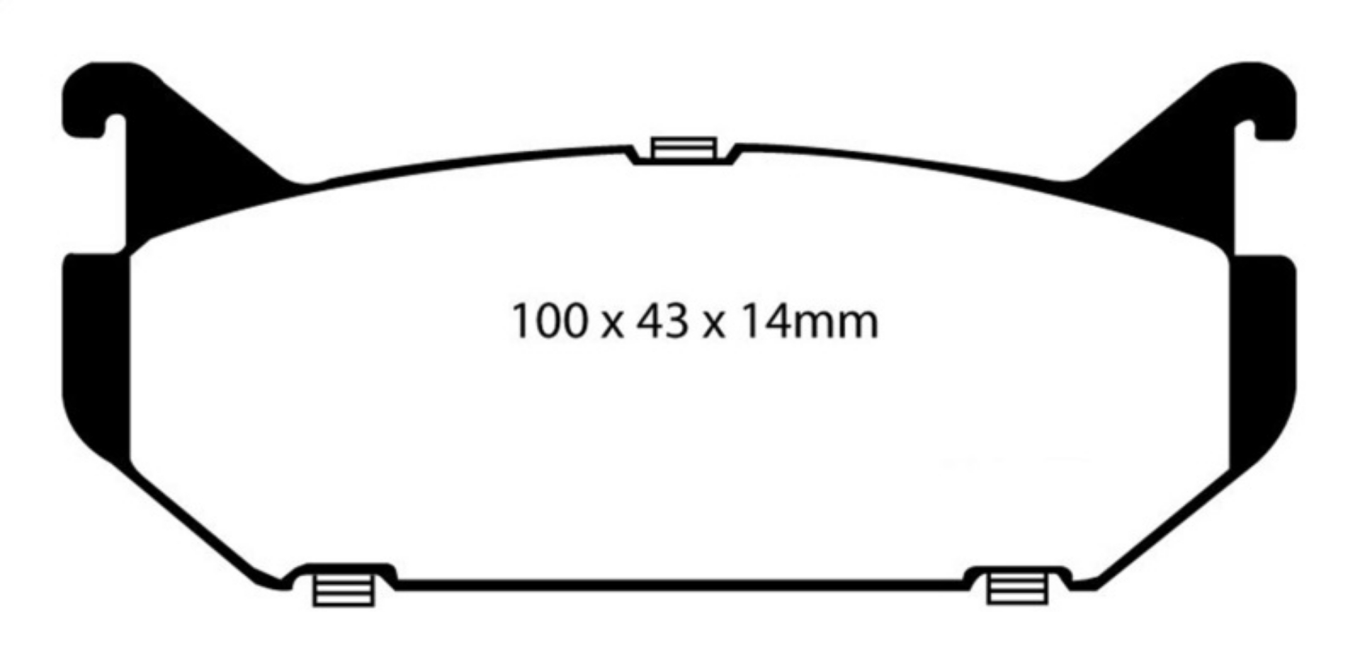 Picture of EBC 93-97 Ford Probe 2-0 16v Redstuff Rear Brake Pads