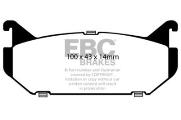 Picture of EBC 93-97 Ford Probe 2-0 16v Ultimax2 Rear Brake Pads